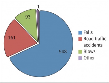 Incidence and causes of TBI in Ireland 2014. Data from the National Office of Clinical Audit, Major Trauma Audit 2016